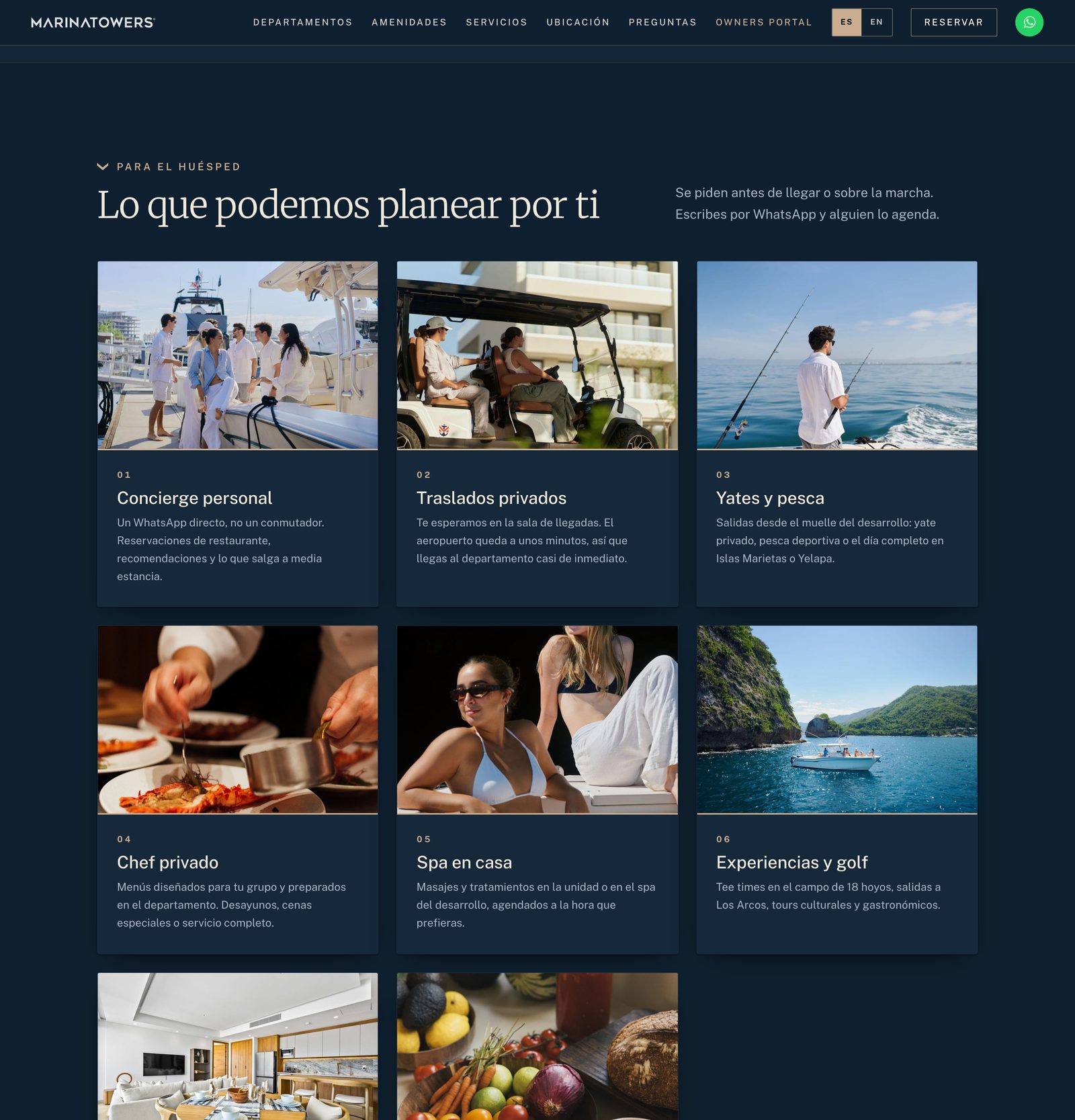 Sección Servicios