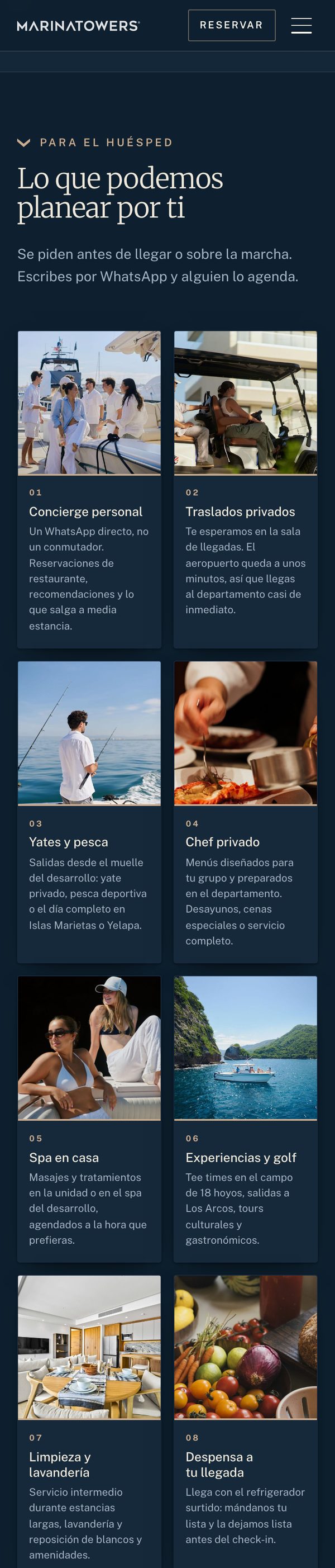 Servicios en celular