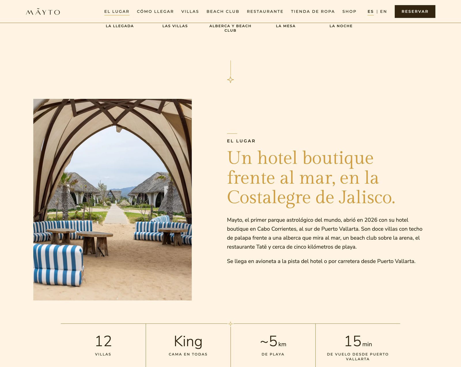 Sección El lugar de stayatmayto.com