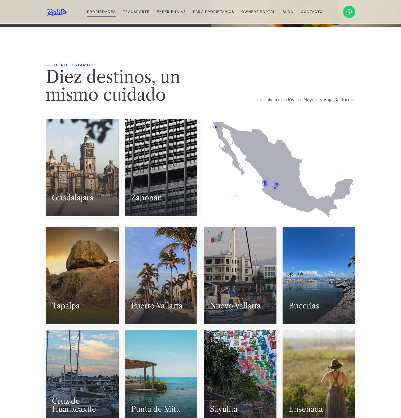 Diez destinos