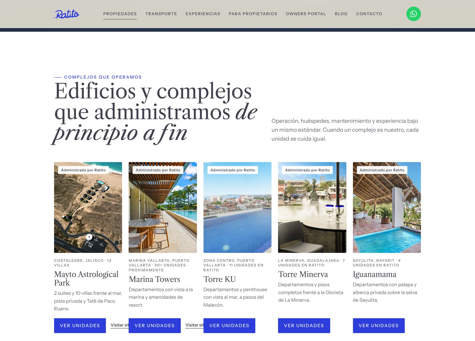 Complejos que operamos
