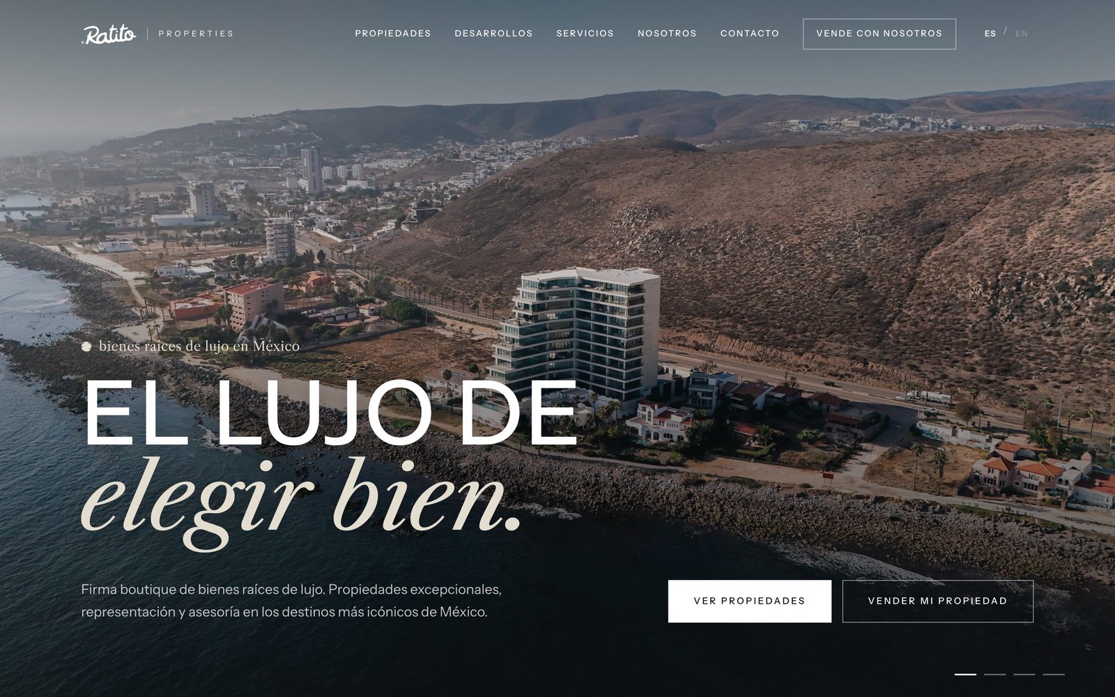 Página de inicio de Ratito Properties